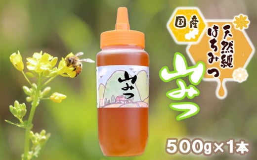 はちみつ 国産 天然 純はちみつ やまみつ 500g ハチミツ 蜂蜜 とんがり容器福岡県小郡市11000鍋セット・総菜・加工食品ジャム・はちみつ