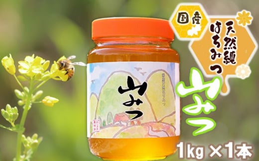 はちみつ 国産 天然 純はちみつ やまみつ 1kg ハチミツ 蜂蜜福岡県小郡市17000鍋セット・総菜・加工食品ジャム・はちみつ
