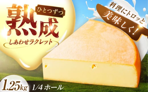 \TVで話題/北海道 しあわせラクレット 1/4ホール(1.25kg)《足寄町》【しあわせチーズ工房】チーズ ラクレット ラクレットチーズ 生乳 ミルク 乳製品 チーズフォンデュ 北海道産 道産 あ