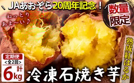 t003-028 【定期便・全2回】鹿児島県産紅はるか石焼き芋 計6kg(1kg×3袋×2ヶ月)鹿児島県志布志市30000菓子・スイーツその他 和菓子