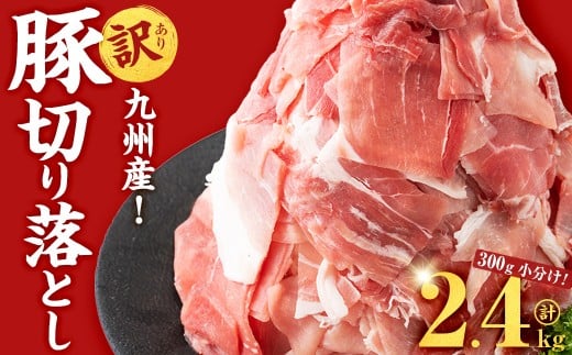 【11月発送予定】【訳あり・生産者応援企画】九州産 豚切り落とし肉<計2.4kg(300g×8P)> a2-087-11鹿児島県志布志市12000肉豚肉