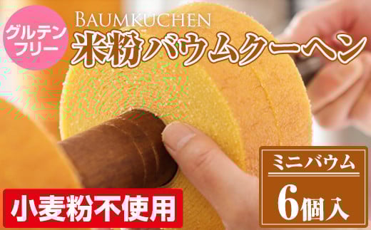 バウムクーヘン(グルテンフリー)詰め合わせ6ケ入佐賀県小城市7500菓子・スイーツ焼き菓子