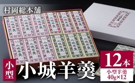 小型小城羊羹12本詰(村岡総本舗)詰め合わせ 父の日 母の日 敬老の日 お茶 スポーツ ようかん 一口サイズ ミニサイズ佐賀県小城市8000菓子・スイーツ饅頭・羊羹・大福