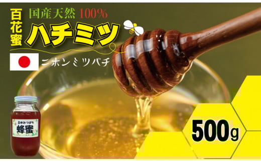 はちみつ(日本蜜蜂)蜂蜜(百花蜜)500g 西山養蜂 日本 ハチミツ honey佐賀県小城市12000鍋セット・総菜・加工食品ジャム・はちみつ
