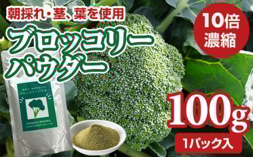 新鮮 朝採れ ブロッコリーパウダー100g 栄養補助 機能性食品 濃縮 葉酸 ビタミン 離乳食 6次化商品 お菓子作り 野菜不足 社会福祉 就労支援 佐賀県 小城市佐賀県小城市8000鍋セット・総菜・加