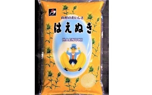 令和7年産 はえぬき20kg(5kg×4袋) 0059-2508山形県上山市55000米・パン白米