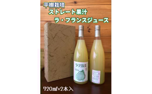 ストレート果汁 ラ・フランスジュース 720ml×2本 0102-2508山形県上山市9000お茶・飲料果汁・野菜飲料