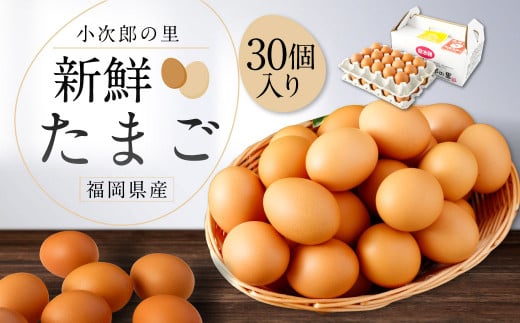 鶏 卵 30個入り 新鮮 たまご福岡県嘉麻市7000卵・乳製品卵(鶏、烏骨鶏等)