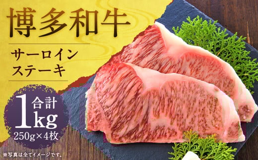博多和牛サーロインステーキセット 約1kg(約250g×4枚)福岡県嘉麻市38000肉牛肉