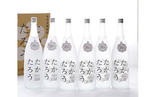 黒糖焼酎「たかたろう」一升瓶6本【朝日酒造】鹿児島県喜界町47000酒・アルコール焼酎