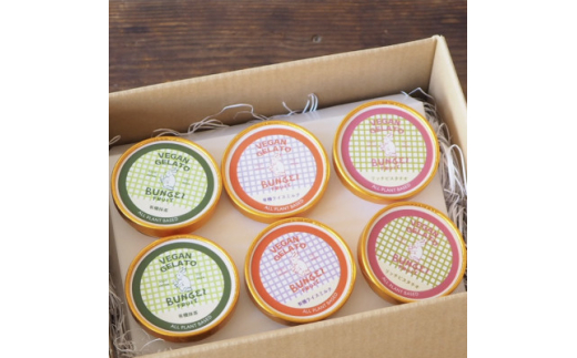 ヴィーガンジェラート詰め合わせCセット(ライスミルク×2個、抹茶×2個、ピスタチオ×2個)【1576982】愛知県豊川市17000菓子・スイーツアイス・ジェラート