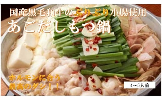 @極上 国産黒毛和牛のぷりぷり小腸を使用した、ダシが決め手「あごだしもつ鍋」400gセット福岡県田川市15000鍋セット・総菜・加工食品カレー・シチュー