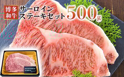 博多和牛サーロインステーキセット 500g(250g×2枚)福岡県田川市16000肉牛肉