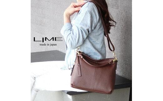 LIME(ライム) 本革2wayショルダーバッグ チョコ香川県高松市47000衣類・装飾品・工芸品鞄・バッグ