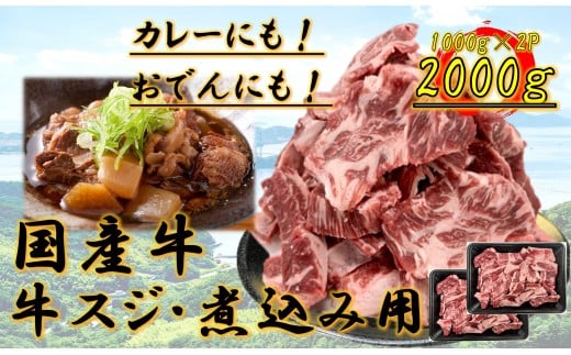 国産牛 スジ 2kg香川県高松市17000肉その他 肉