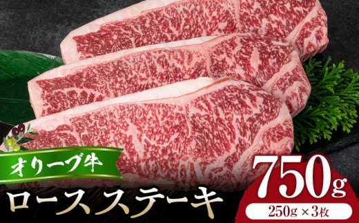 オリーブ牛ロースステーキ250g3枚入り香川県高松市48000肉牛肉