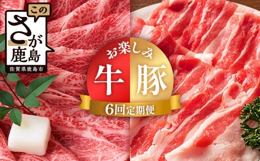 合計4.72kg 定期便 6回 佐賀の牛・豚 お楽しみ定期便 J-30佐賀県鹿島市80000肉牛肉