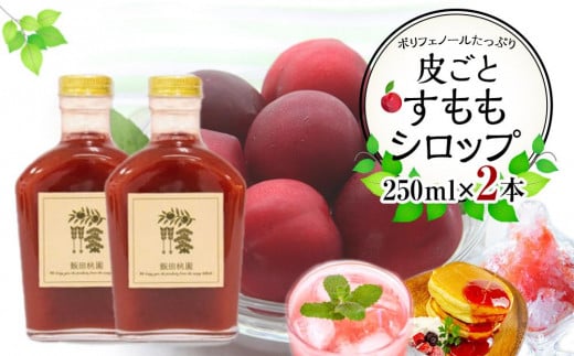 皮ごとすももシロップ 2本(250ml×2)【フルーツ シロップ すもも スモモ 香川県 さぬき市】香川県さぬき市15000調味料・油ドレッシング