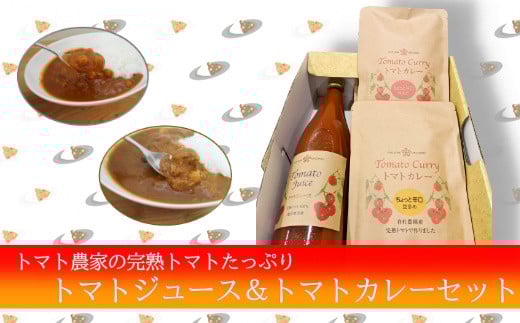 完熟トマトたっぷり!トマト農家のトマトジュース&カレーセット レトルトカレー 果汁100% 濃厚 トマトジュース埼玉県伊奈町22000お茶・飲料果汁・野菜飲料