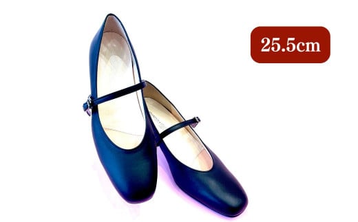 OKUSAWA SHOES-SAKURA- 25.5cm | 埼玉県 草加市 パンプス 黒 ブラック 革 レザー ゴート革 山羊革 レディースシューズ ヒール 通勤靴 結婚式 就職活動 就活 シューズ オフィスカジュアル ラウンドトゥ