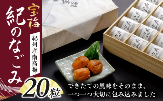 お取り寄せに大人気!紀州南高梅 宝梅紀のなごみ20粒和歌山県和歌山市20000鍋セット・総菜・加工食品漬物・梅干・キムチ