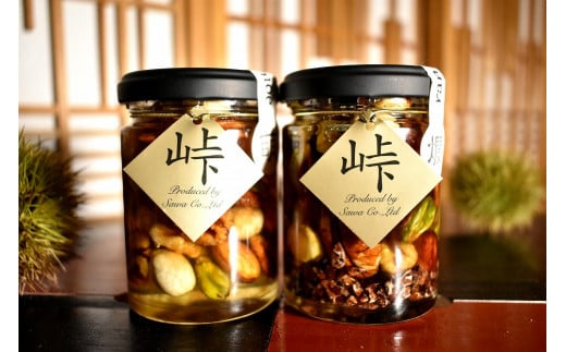 ナッツの蜂蜜漬 峠プレミアム2種セット【萌(MOE)】【爛(RAN】 【SW16】和歌山県和歌山市13500鍋セット・総菜・加工食品ジャム・はちみつ