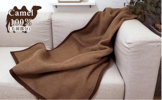 厳しい自然が生んだ暖かさ キャメル100%(毛羽部分)毛布 ハーフサイズ(140×100cm)CA-21R和歌山県和歌山市32000雑貨・日用品寝具・タオル