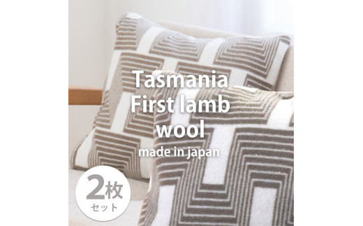 【2枚組】洗えるタスマニアラムウール混クッションカバー 45×45cm OTW-4545-BR-2P和歌山県和歌山市21000衣類・装飾品・工芸品その他 装飾品・工芸品
