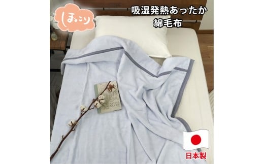 【シングルサイズ】『ほっ』とするやさしい暖かさの綿毛布(140×200cm)×ラベンダー1枚  SH-36902S和歌山県和歌山市23000雑貨・日用品寝具・タオル
