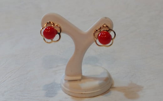 海の秘宝珊瑚:ピアスM高知県宿毛市200000衣類・装飾品・工芸品アクセサリー