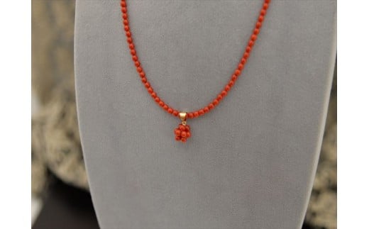 海の秘宝珊瑚:ネックレスJ高知県宿毛市200000衣類・装飾品・工芸品アクセサリー