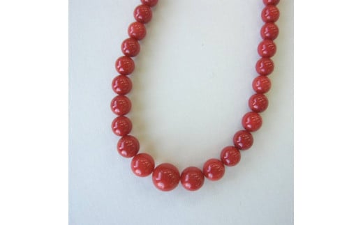 珊瑚職人館の珊瑚ネックレス27高知県宿毛市1400000衣類・装飾品・工芸品アクセサリー