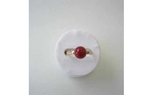 珊瑚職人館の珊瑚の指輪22高知県宿毛市300000衣類・装飾品・工芸品アクセサリー