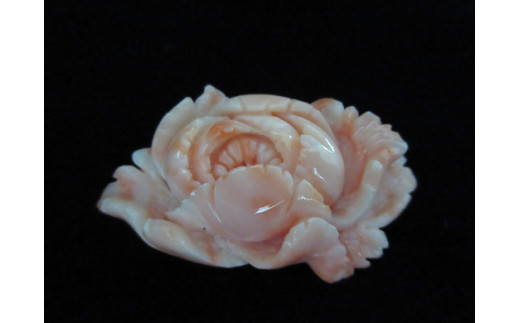 深海珊瑚ぼたんの花彫高知県宿毛市200000衣類・装飾品・工芸品アクセサリー
