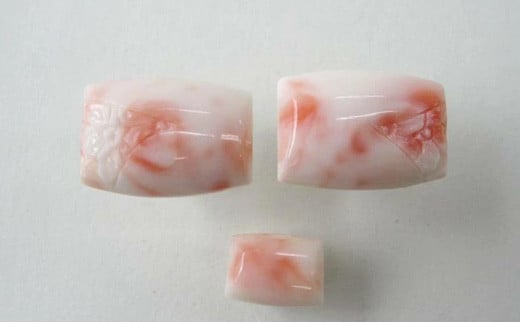 珊瑚職人館の珊瑚のカフスセット9高知県宿毛市48000衣類・装飾品・工芸品アクセサリー