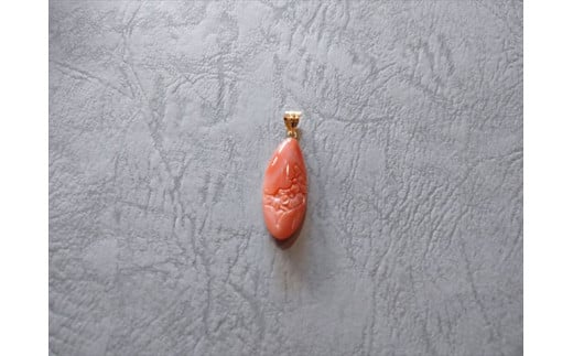 海の秘宝珊瑚:ペンダントトップJ高知県宿毛市36000衣類・装飾品・工芸品アクセサリー