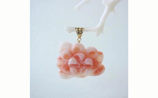 珊瑚職人館の珊瑚ペンダント74高知県宿毛市36000衣類・装飾品・工芸品アクセサリー