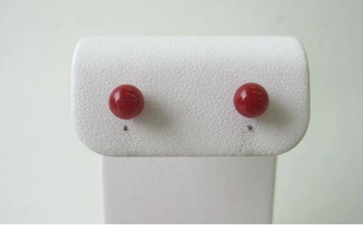 珊瑚職人館の珊瑚ピアス38高知県宿毛市100000衣類・装飾品・工芸品アクセサリー