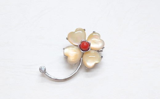 海の秘宝珊瑚:ブローチ17高知県宿毛市18000衣類・装飾品・工芸品アクセサリー