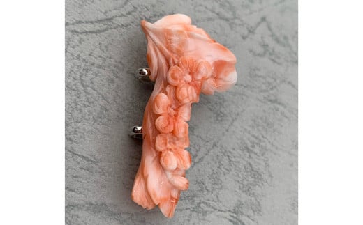 海の秘宝珊瑚:帯留め07高知県宿毛市72000衣類・装飾品・工芸品アクセサリー