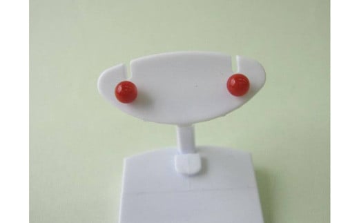 珊瑚職人館の珊瑚ピアス49高知県宿毛市48000衣類・装飾品・工芸品アクセサリー