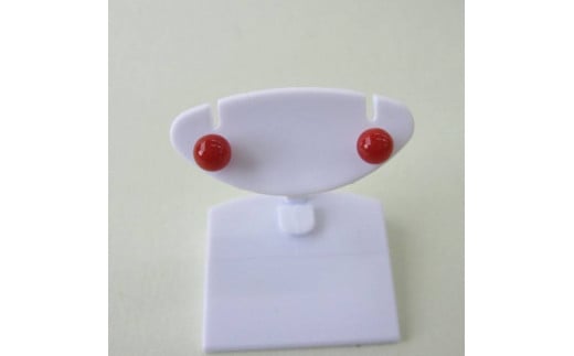 珊瑚職人館の珊瑚ピアス51高知県宿毛市48000衣類・装飾品・工芸品アクセサリー