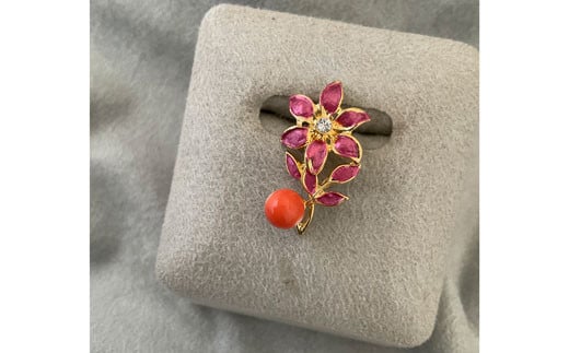 さんごの吉良:珊瑚ブローチ7高知県宿毛市6000衣類・装飾品・工芸品アクセサリー