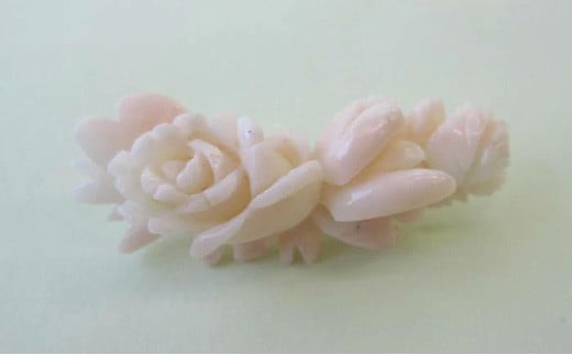 珊瑚職人館の珊瑚ブローチ35高知県宿毛市48000衣類・装飾品・工芸品アクセサリー