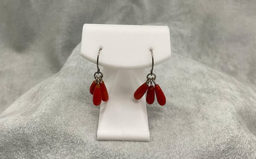 さんごの吉良:珊瑚ピアス4高知県宿毛市27000衣類・装飾品・工芸品アクセサリー