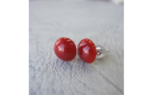 珊瑚職人館の珊瑚ピアス64高知県宿毛市140000衣類・装飾品・工芸品アクセサリー