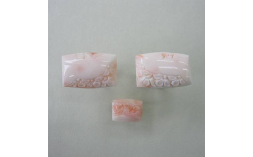 珊瑚職人館の珊瑚のカフスセット13高知県宿毛市12000衣類・装飾品・工芸品アクセサリー