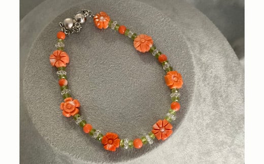 さんごの吉良:珊瑚ブレスレット20高知県宿毛市60000衣類・装飾品・工芸品アクセサリー