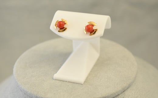さんごの吉良:珊瑚ピアス16高知県宿毛市48000衣類・装飾品・工芸品アクセサリー