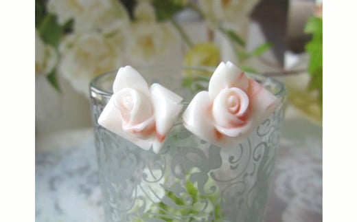 珊瑚職人館の珊瑚ピアス67高知県宿毛市60000衣類・装飾品・工芸品アクセサリー